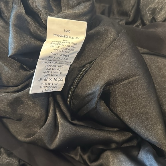 NWOT HOUSE OF CB Lilou Black Ruffle Square Neck Mini Dress - Picture 6 of 10